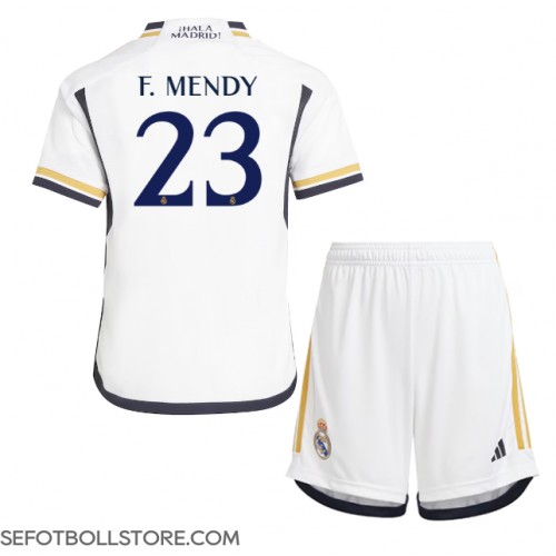 Real Madrid Ferland Mendy #23 Replika babykläder Hemmaställ Barn 2023-24 Kortärmad (+ korta byxor)